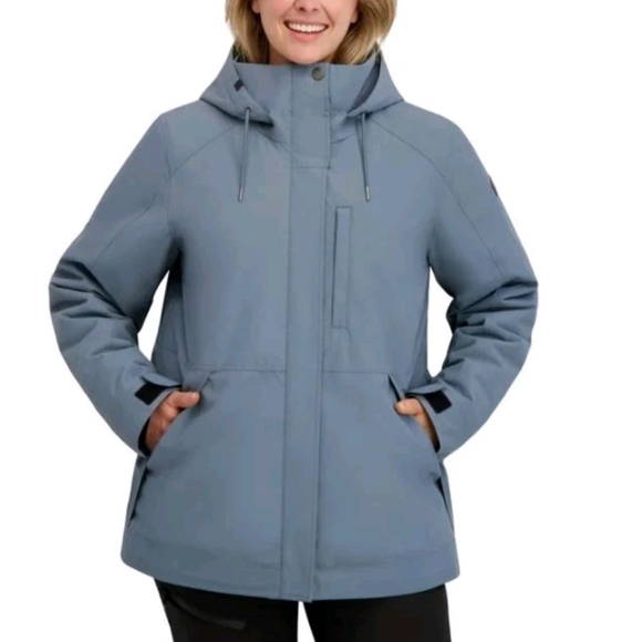 Roxy Jackets & Blazers - Roxy Women's Gray Hooded Ski Jacket